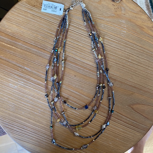 NWT Womens Cookie Lee Multi Strand Necklace - Picture 7 of 8